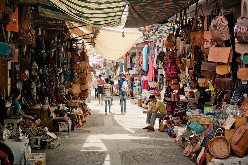 Take a shopping trip in the colourful Moroccan markets of the Medina